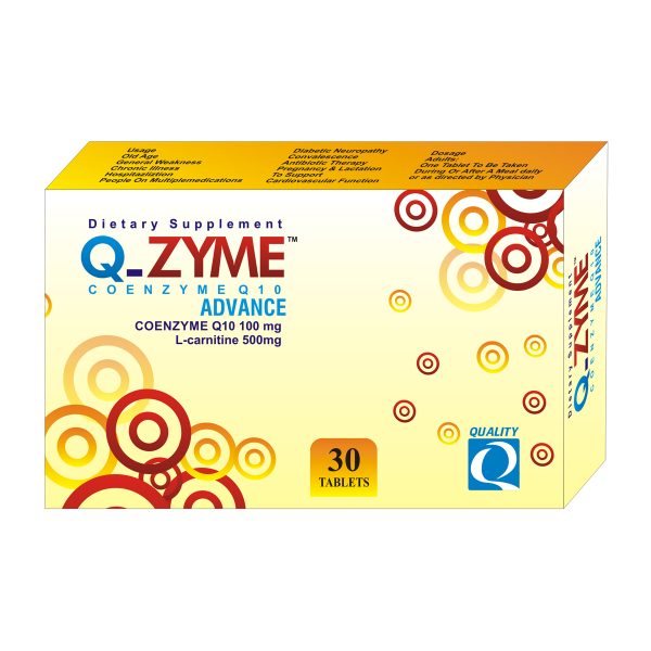 Q Zyme Tablet 50mg Quality Pharmaceuticals & Nutraceuticals Products